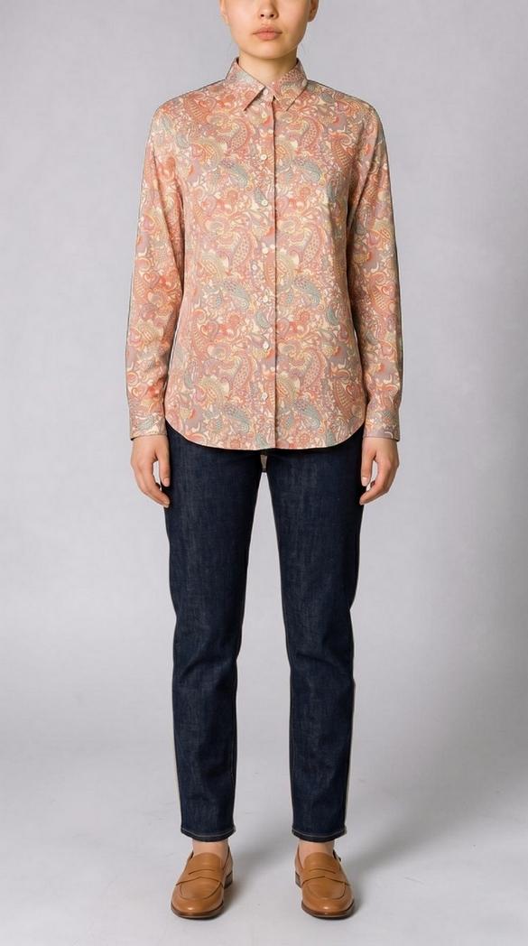 camicia donna uomo fantasia cachemire multicolor