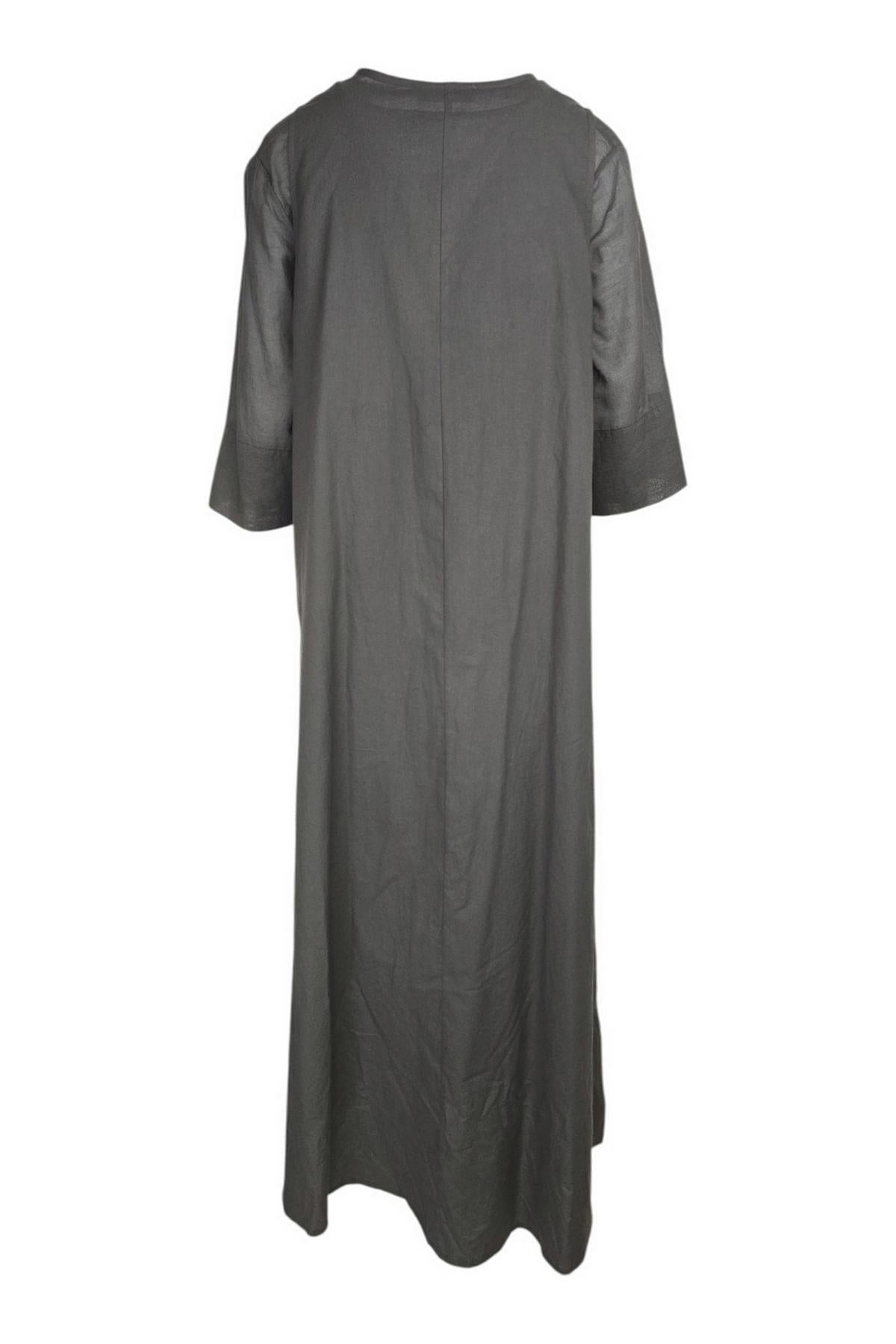 abito donna in sangallo marrone