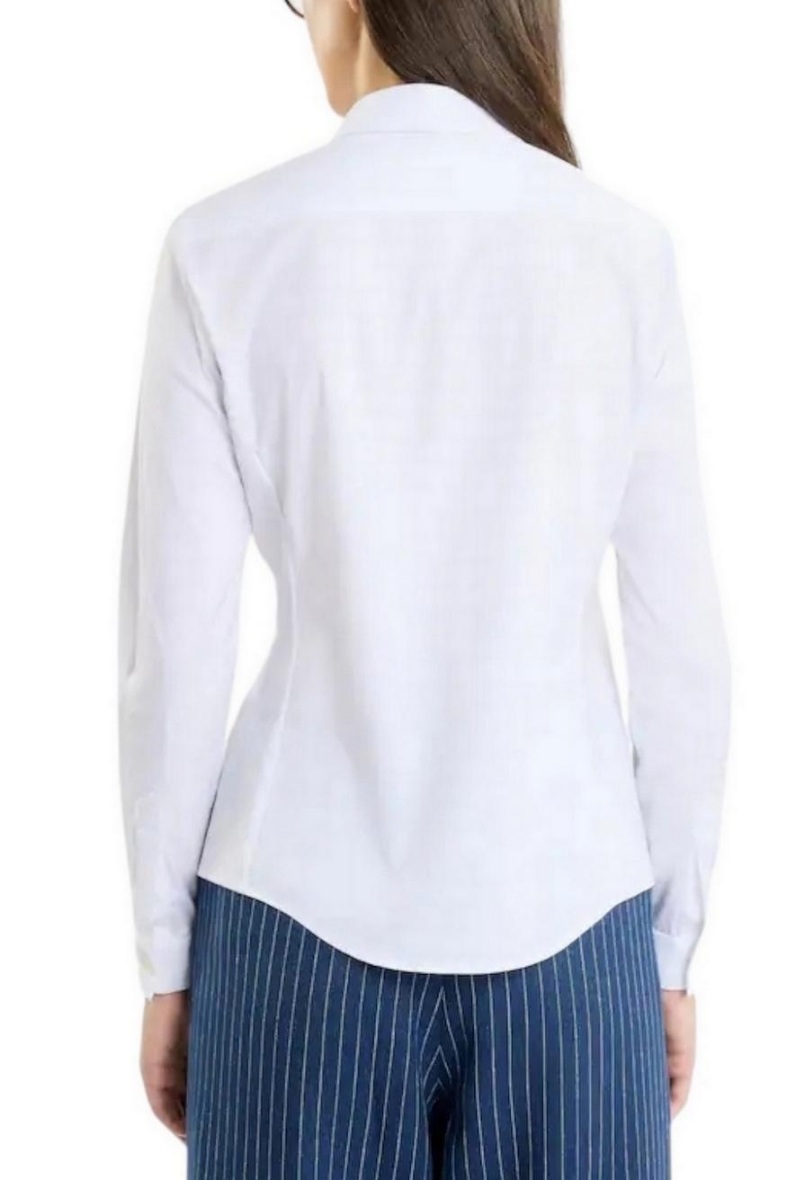 Camicia donna Slim in Popeline Stretch bianco
