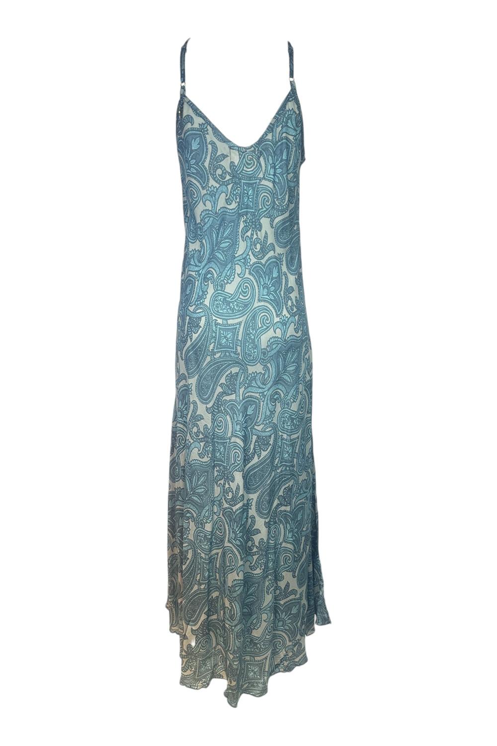 abito donna sottoveste fantasia cachemire