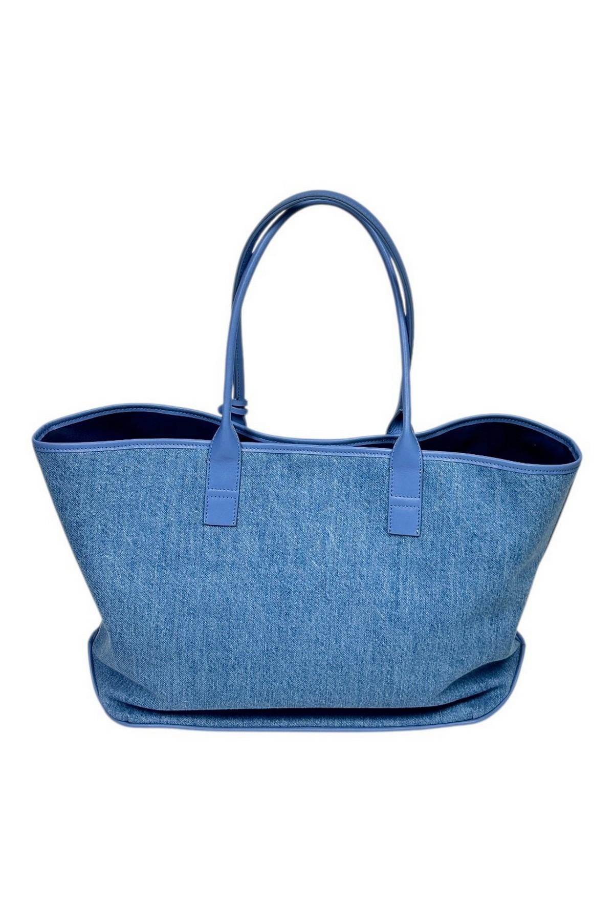 borsa donna in canvas denim
