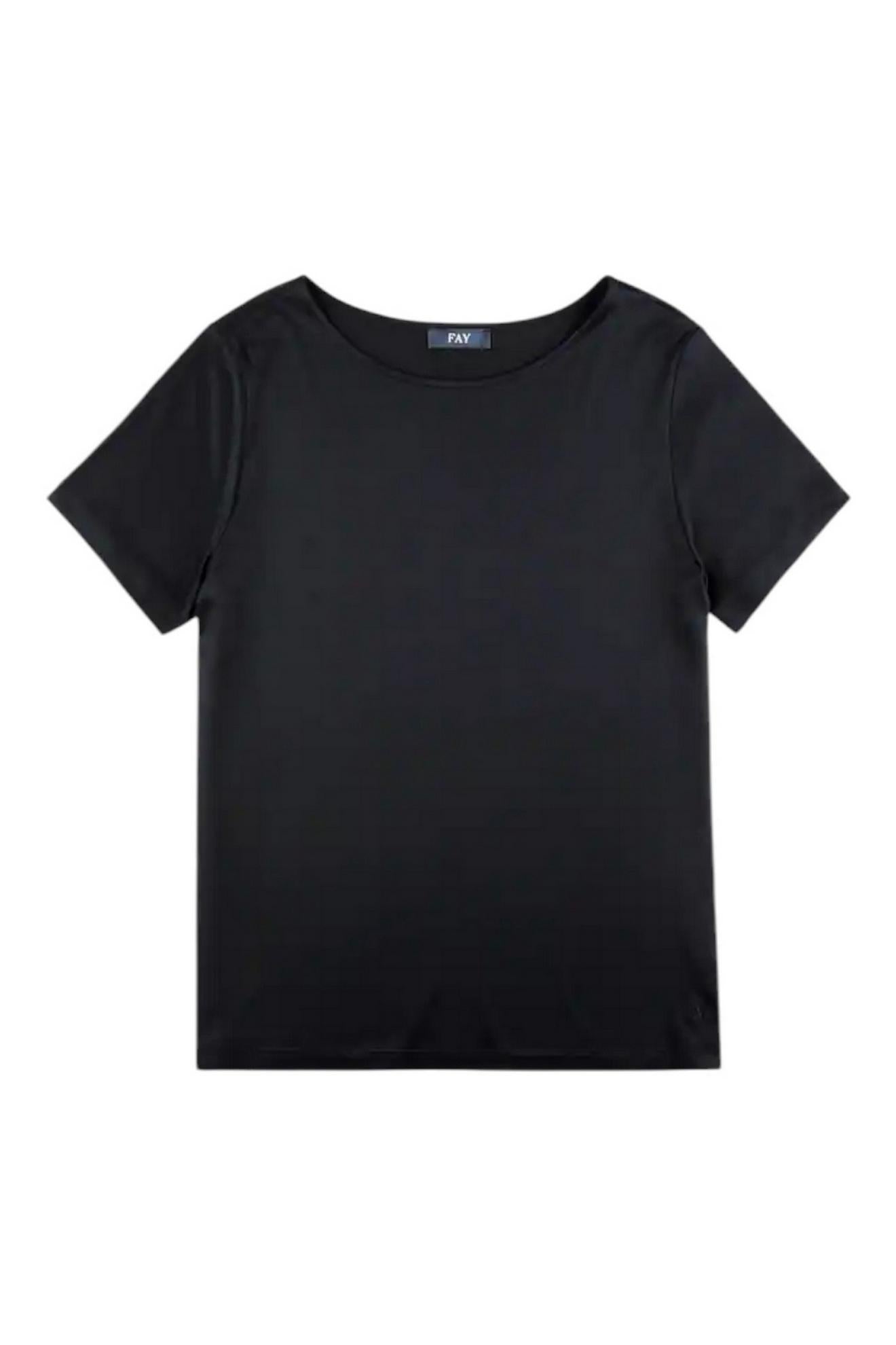 T-shirt in Jersey nero
