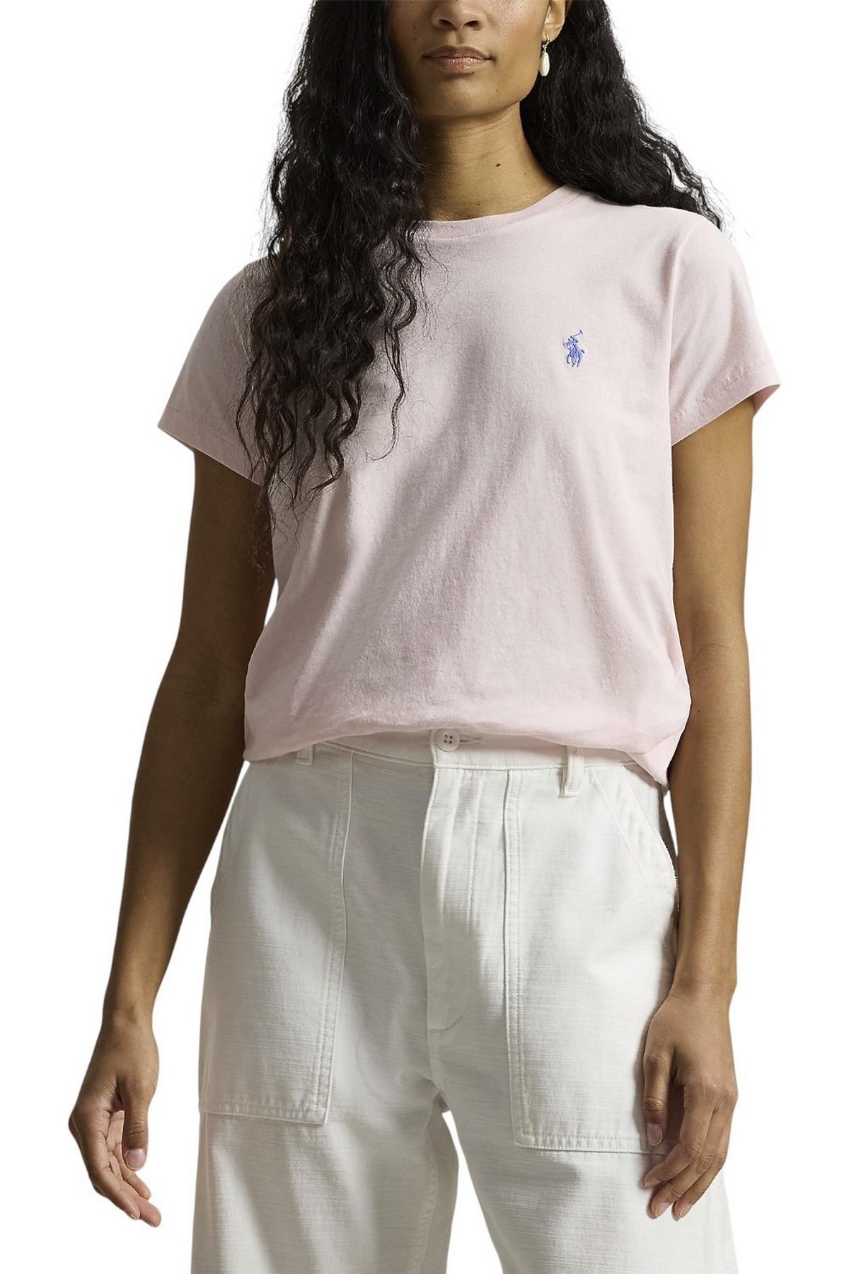 t-shirt donna mezza manica rosa