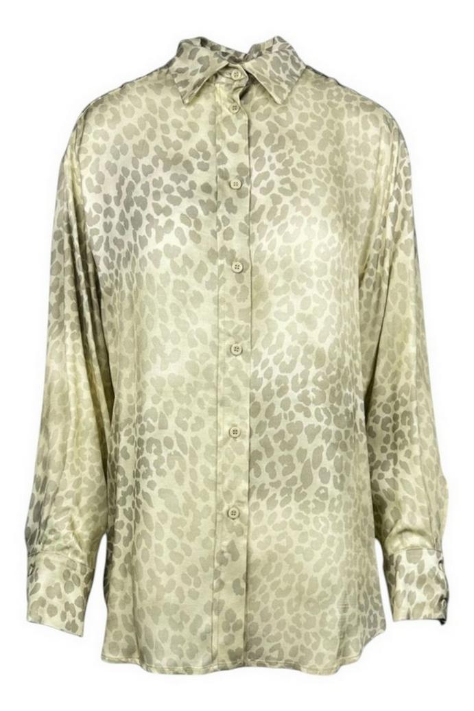 camicia donna maculato beige