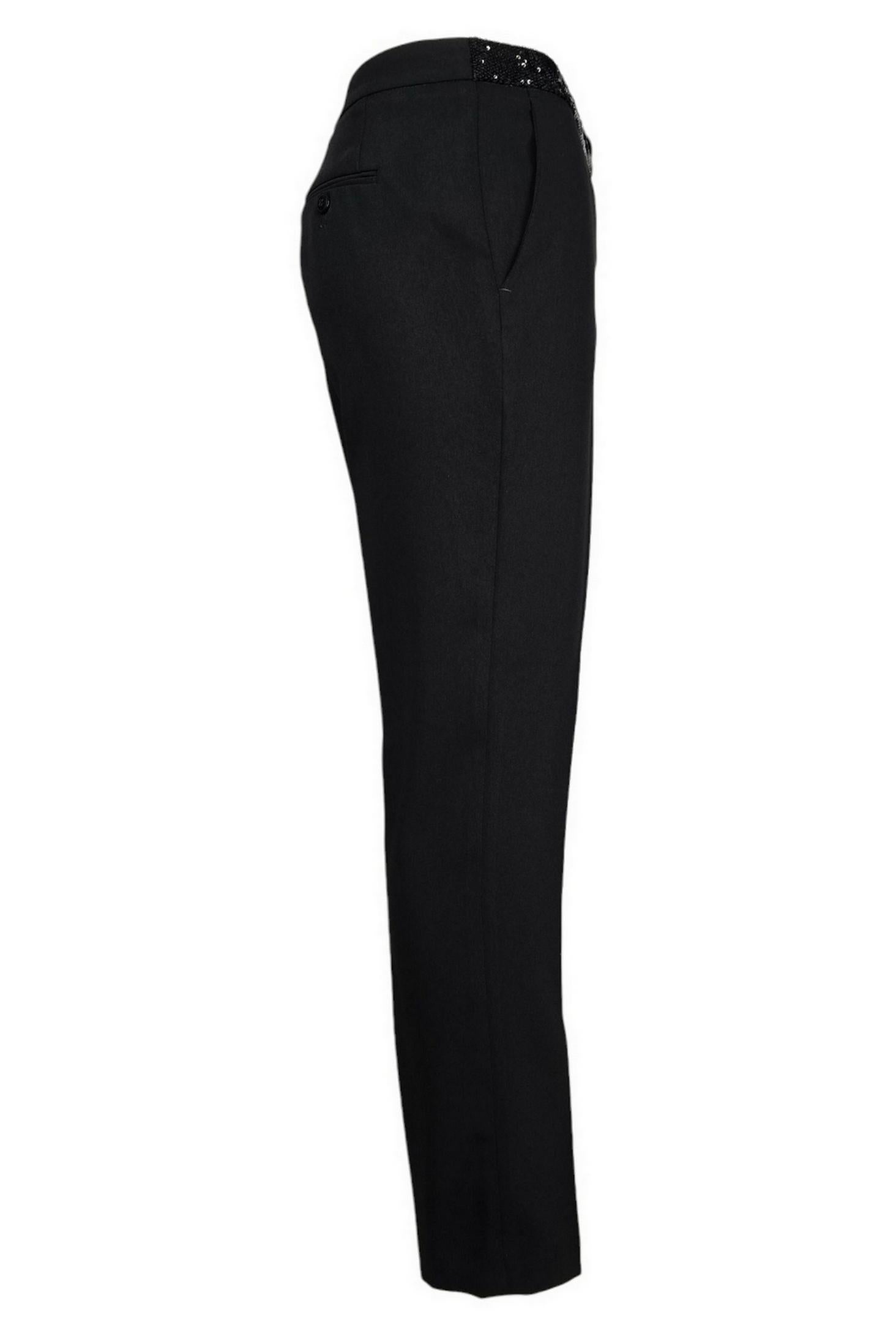 pantalone donna smoking nero