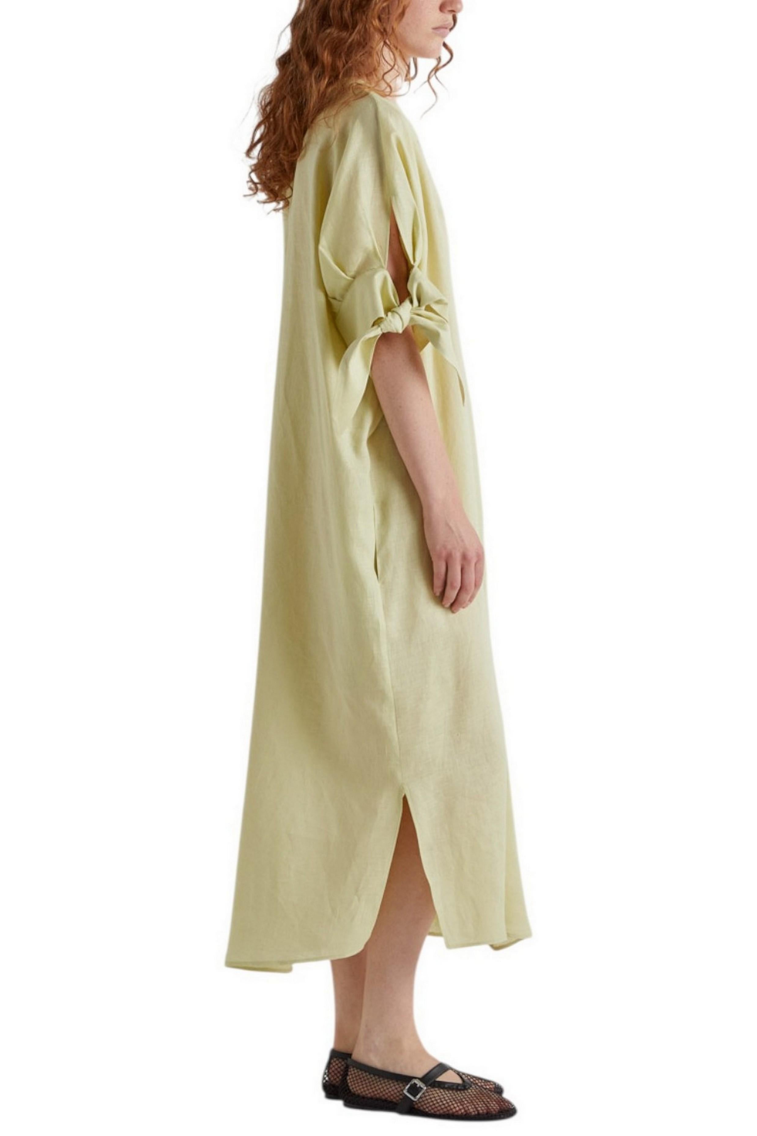 abito donna in lino lime
