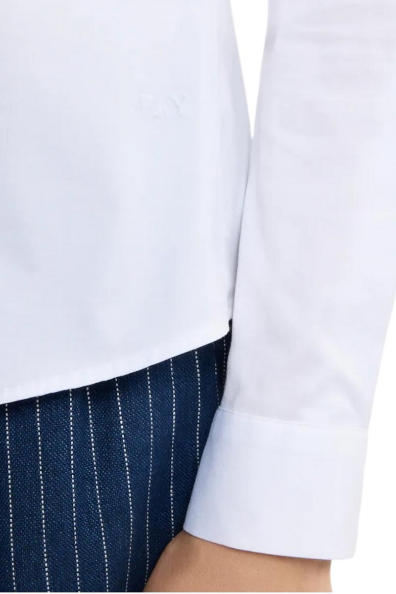 Camicia donna Slim in Popeline Stretch bianco