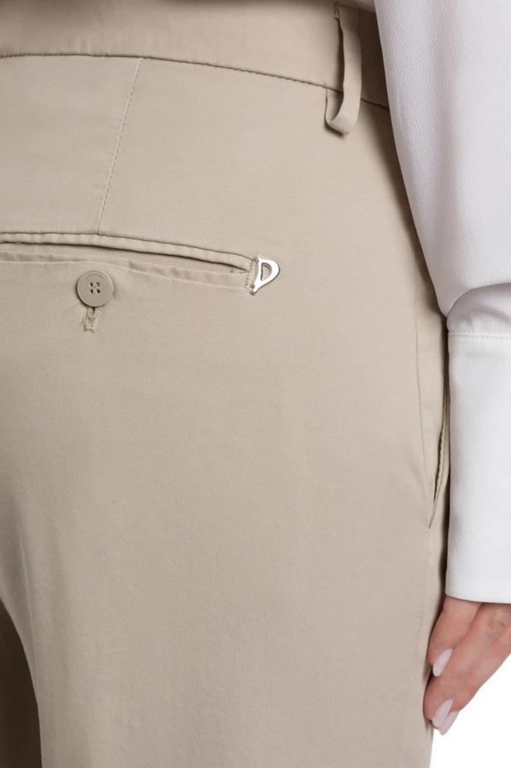 pantalone donna nima in gabardina sabbia