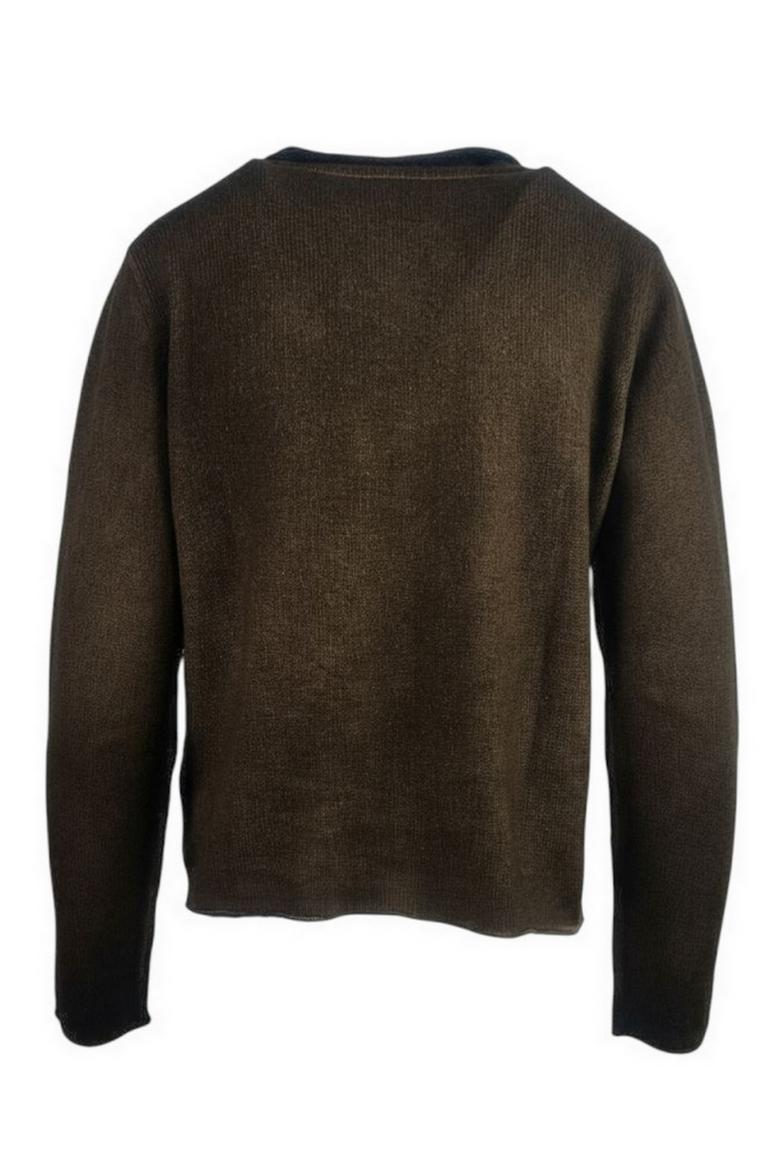 Cardigan donna sfumato marrone