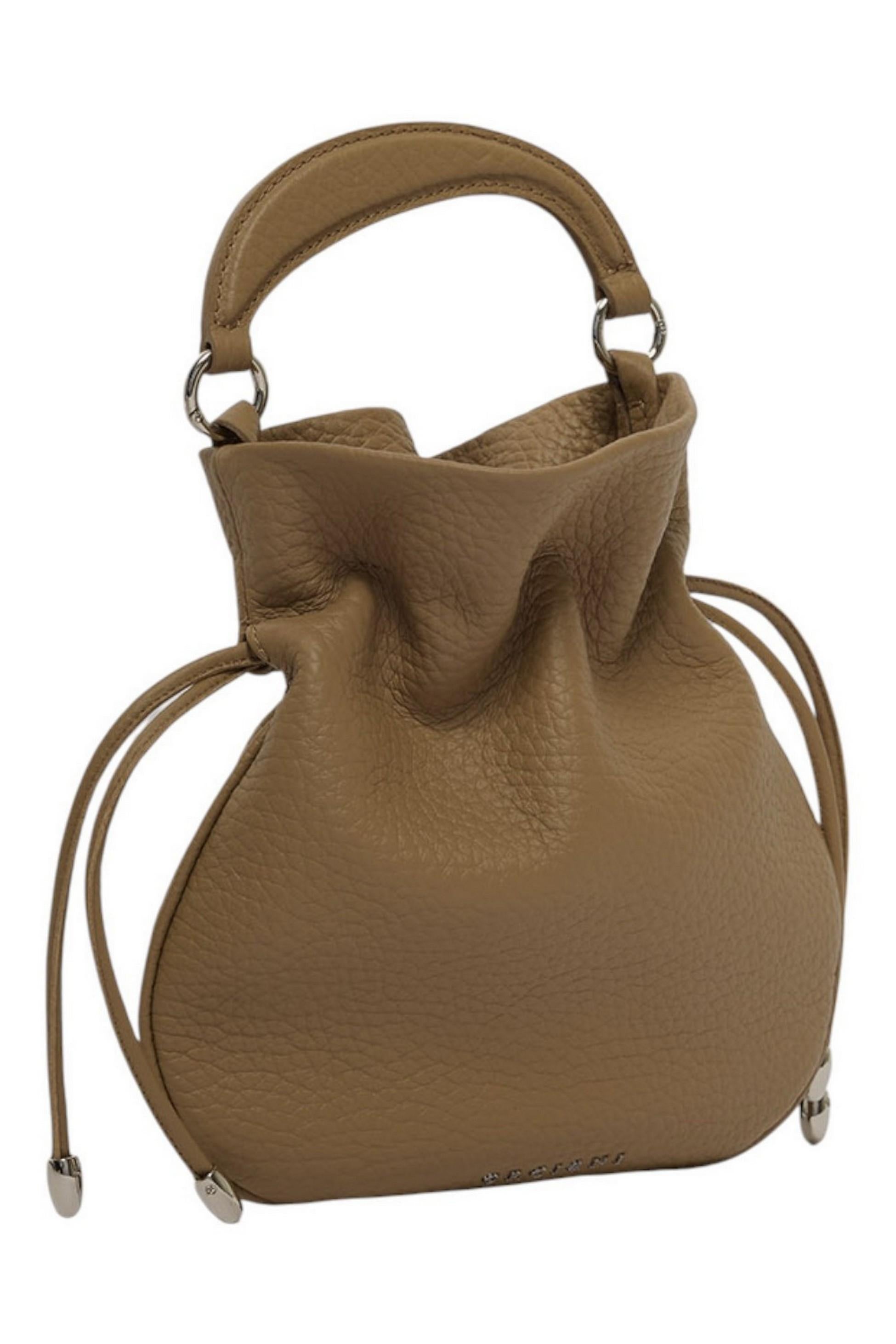 Mini bag donna Juice n pelle martellata biscotto