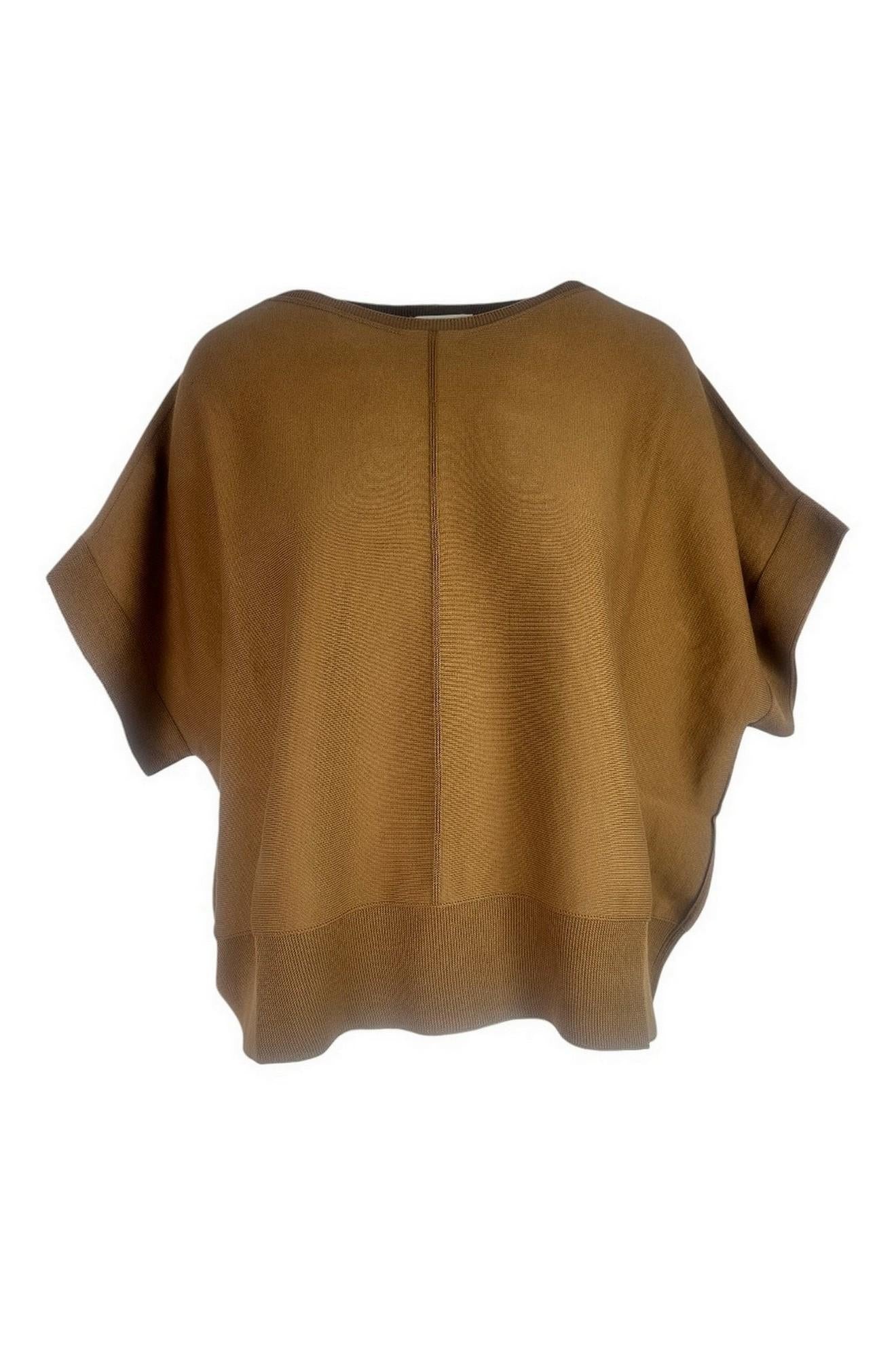maglia donna cappa cuoio
