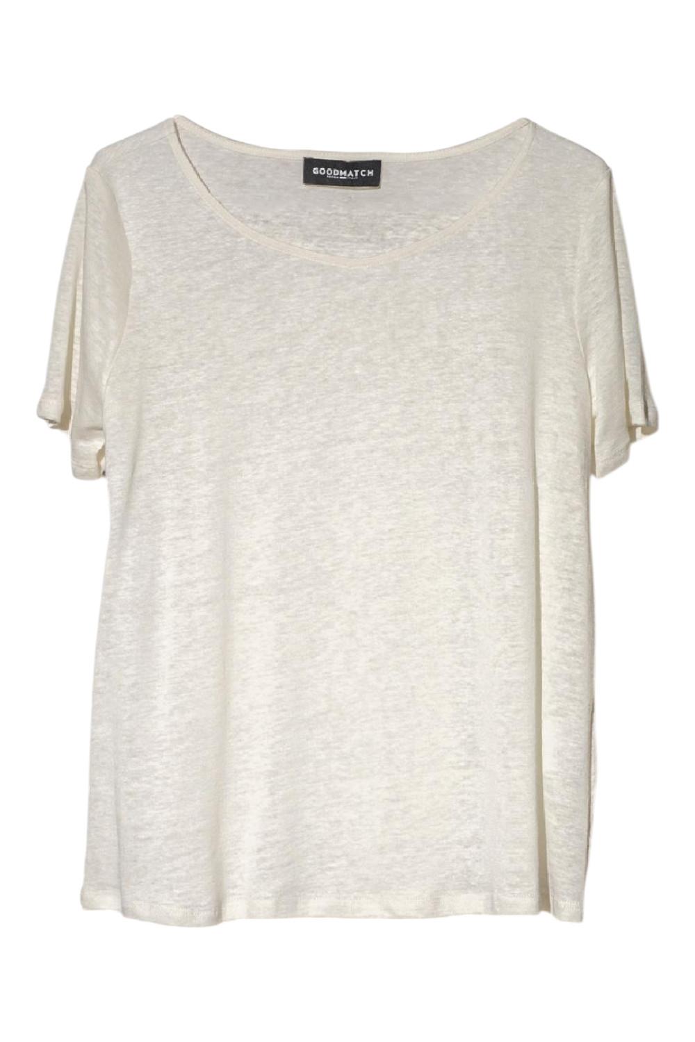 t-shirt n lino bianco