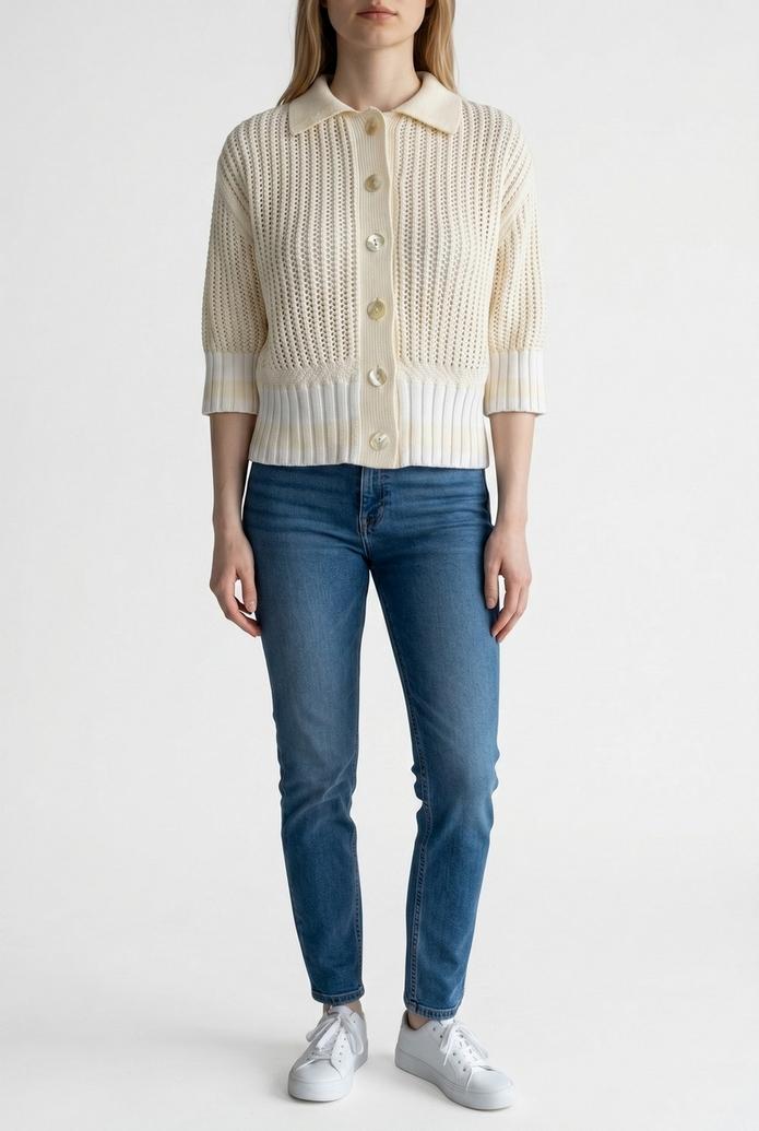 cardigan modello polo