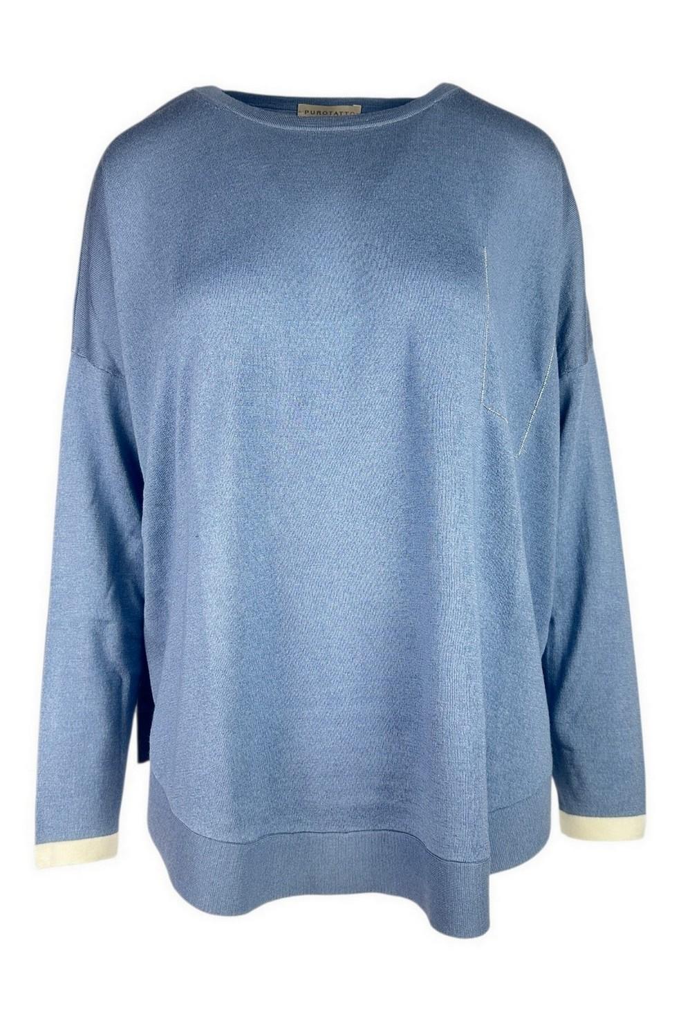 maglia donna over denim