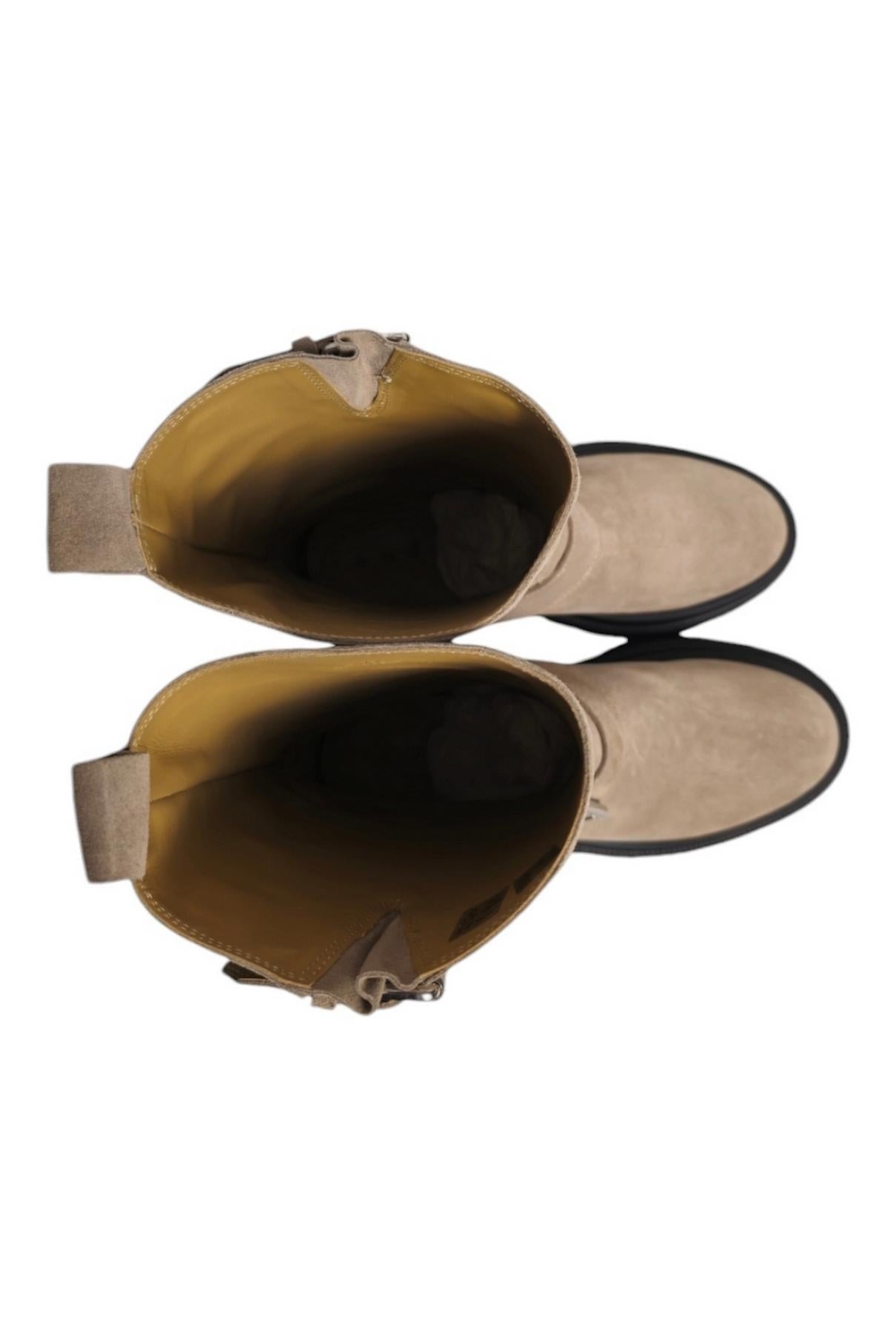 biker donna in crosta beige