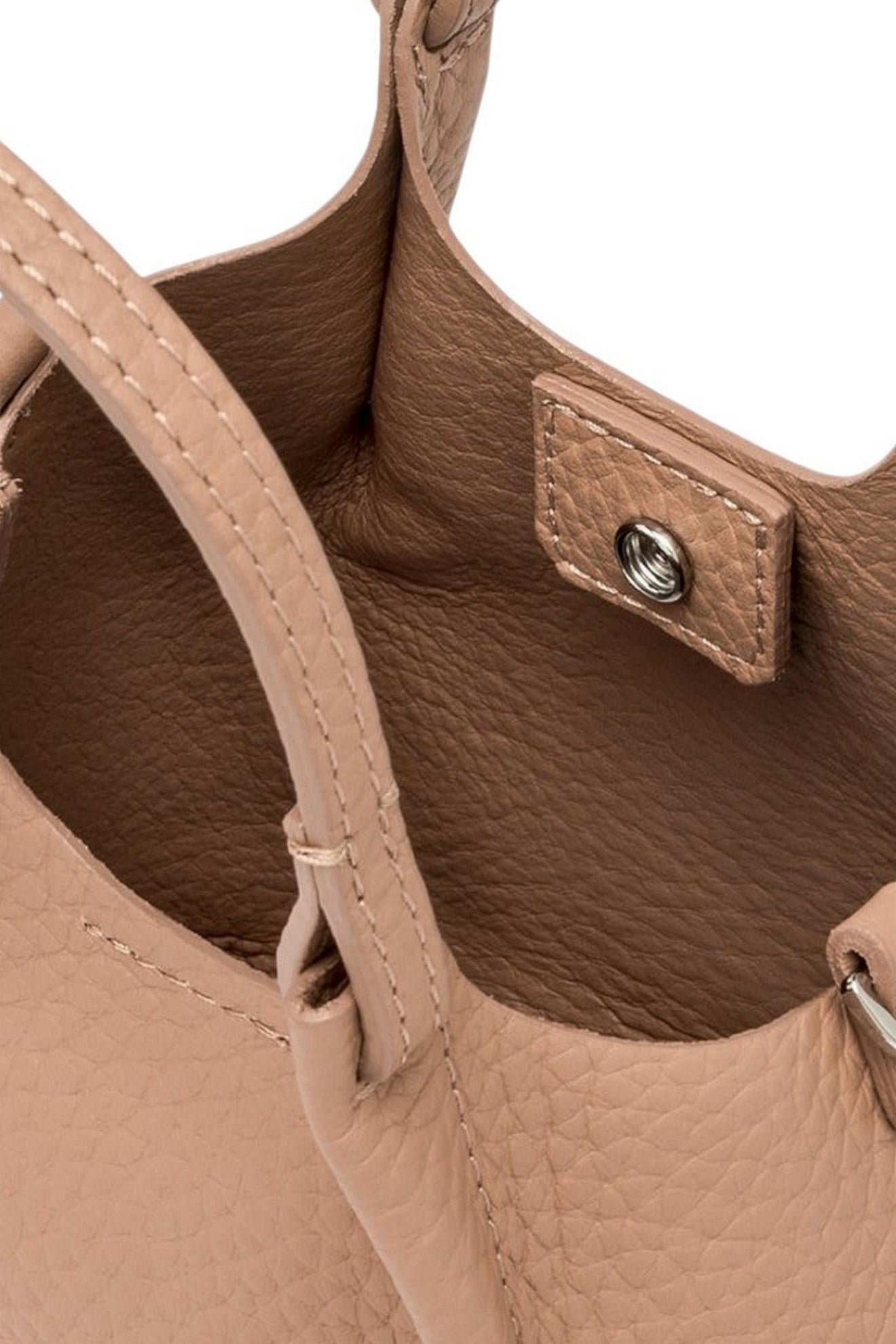 borsa donna dua piccola in pelle tortora