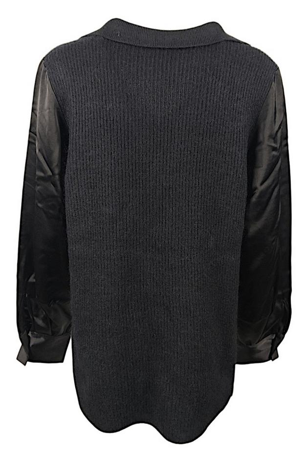 Maglia donna in platinum e mohair