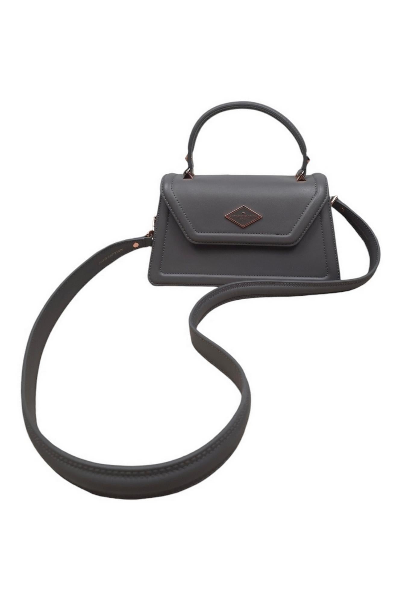 borsa donna elisabeth medium ecopelle grigio