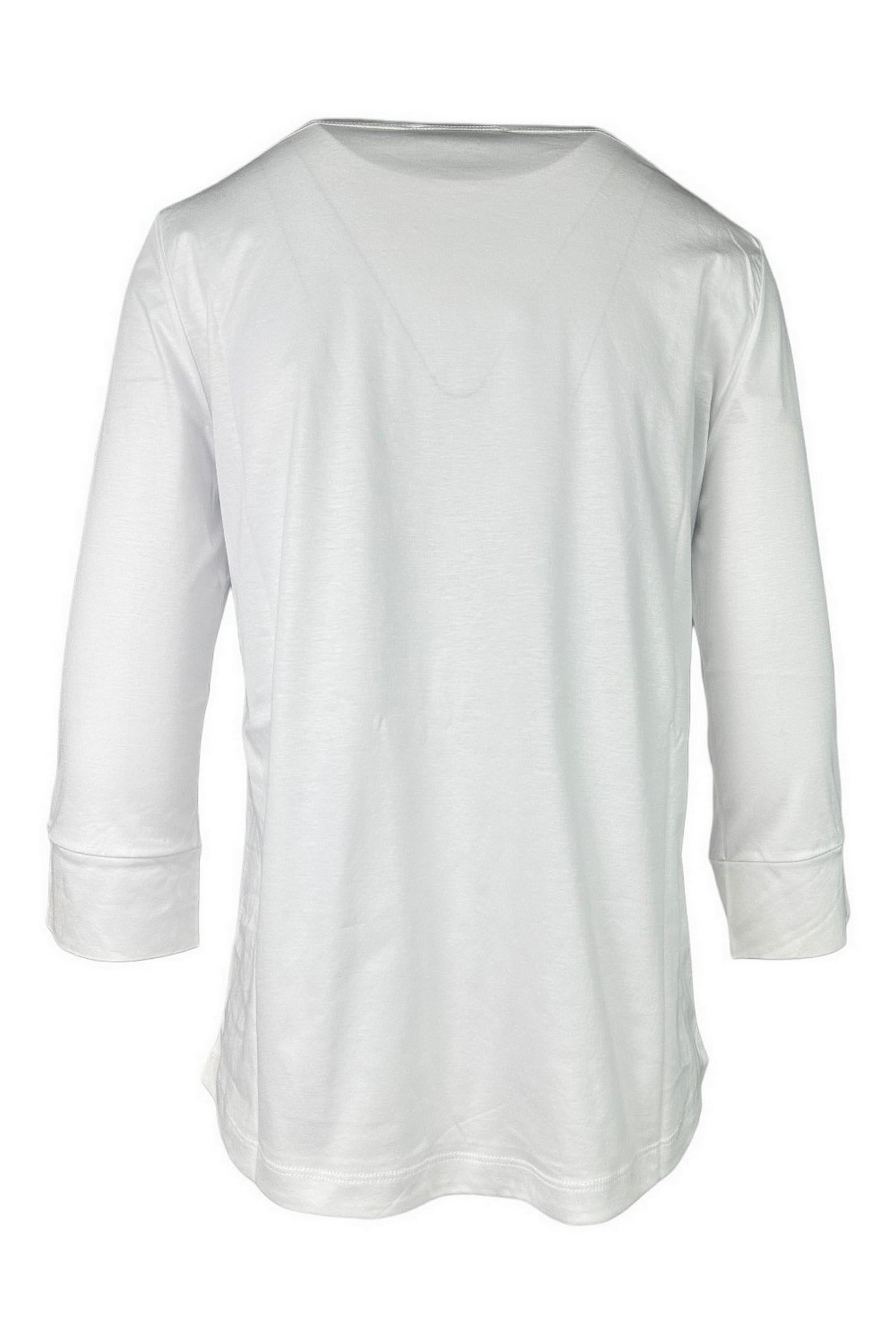 t-shirt donna manica 3/4 bianco