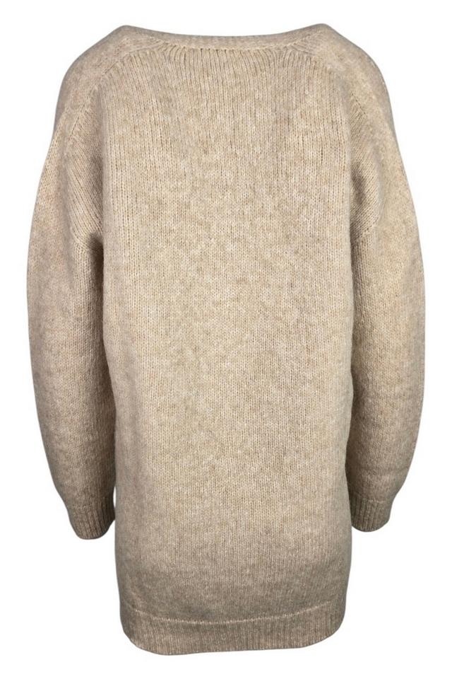 cardigan donna lungo in alpaca cammello