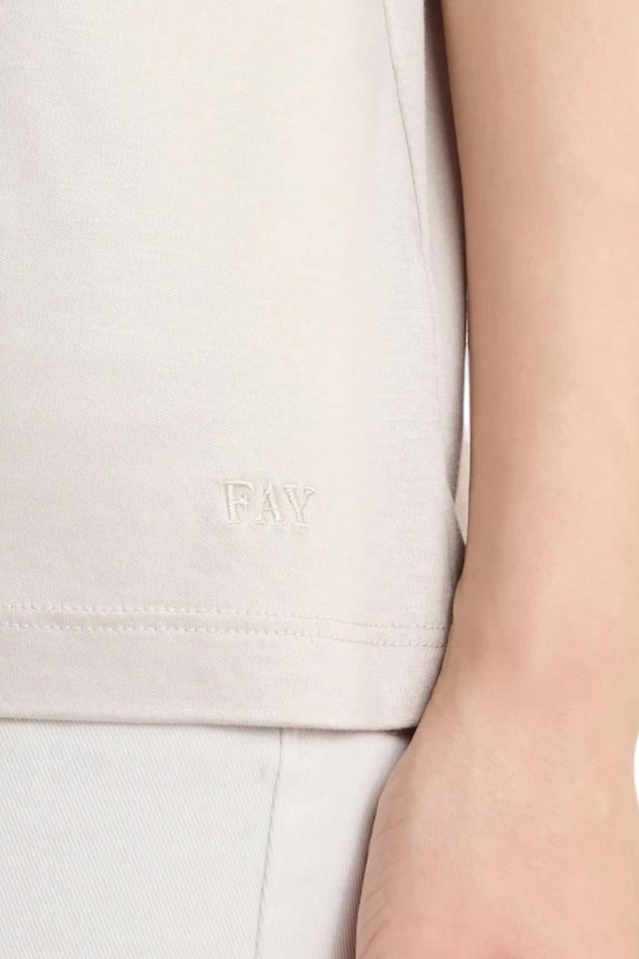 T-shirt in Jersey perla