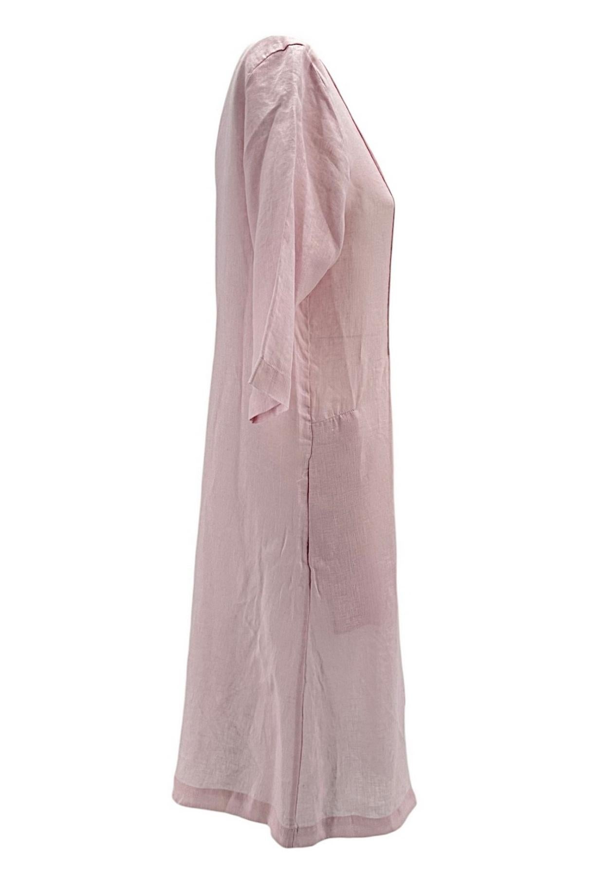 abito donna in lino con nervature