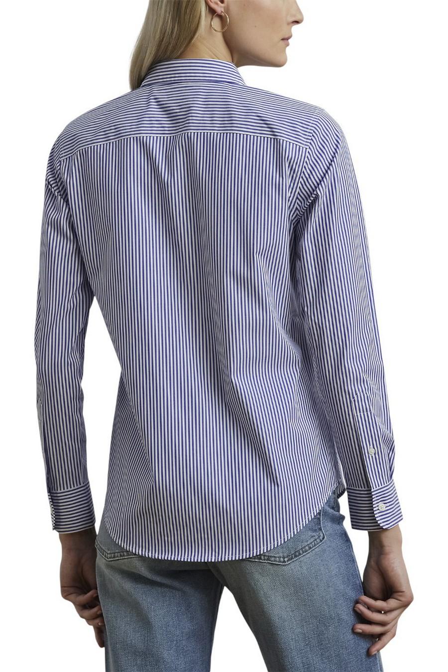 CAMICIA donna A RIGHE bianco e blu