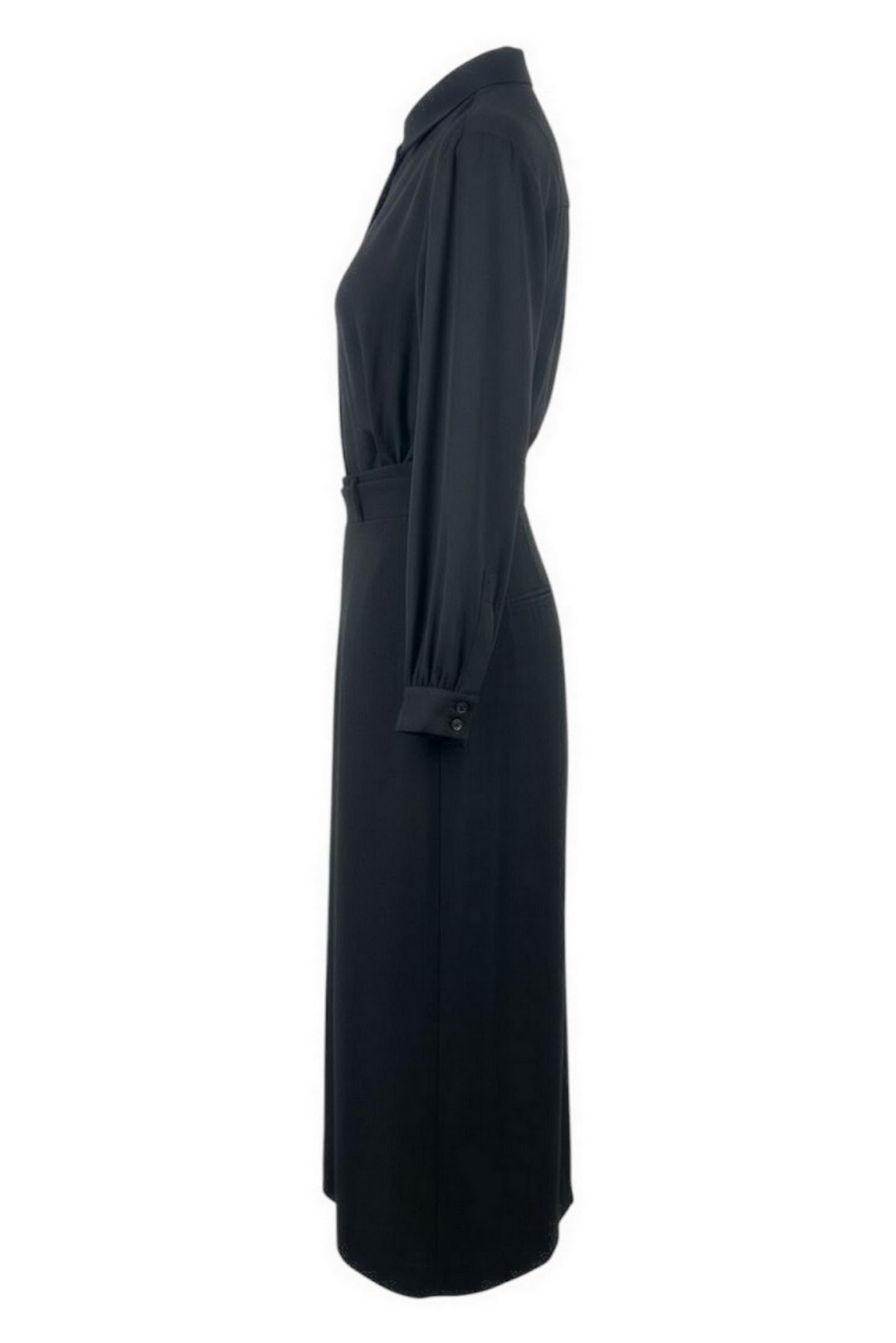 abito donna a camicia nero