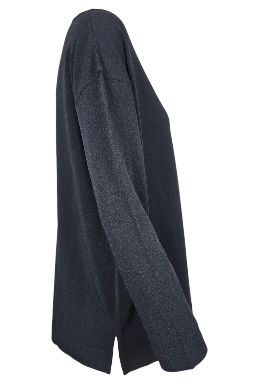 maglia donna lunga in elitè blu