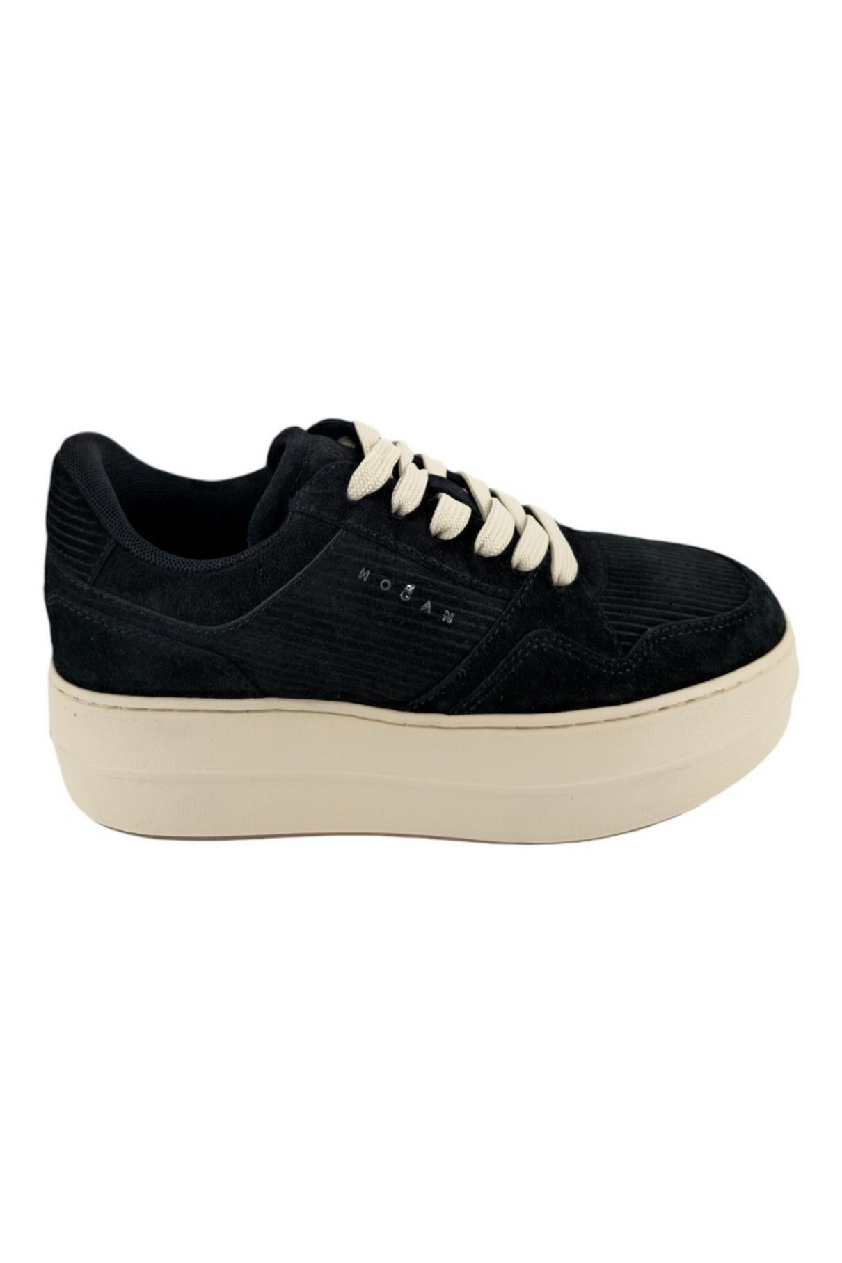 sneaker donna doppia cassetta nera