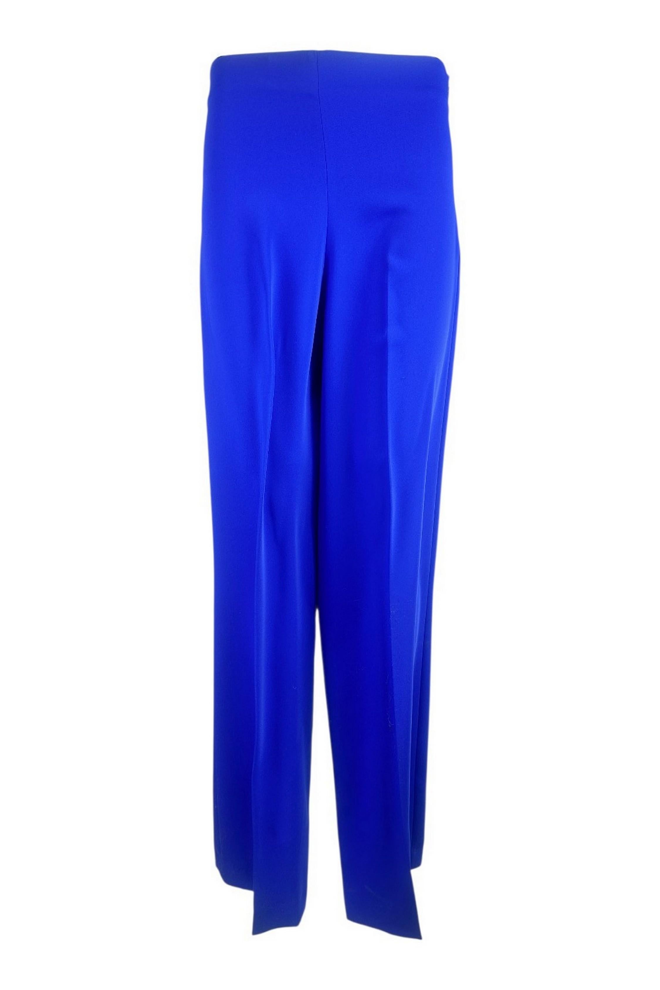 pantalone donna largo in cady bluette