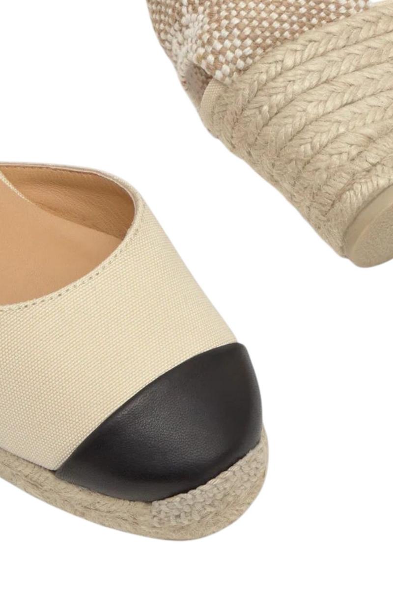 Espadrilla donna Coraline avorio e nero