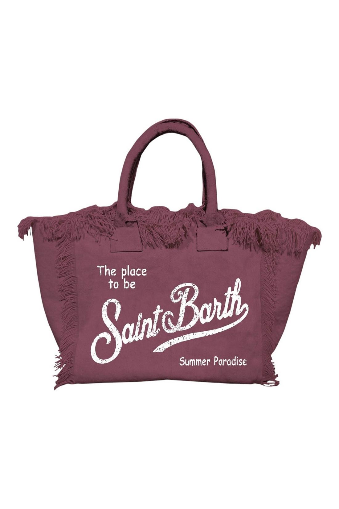 borsa donna vanity in canvas bordeaux