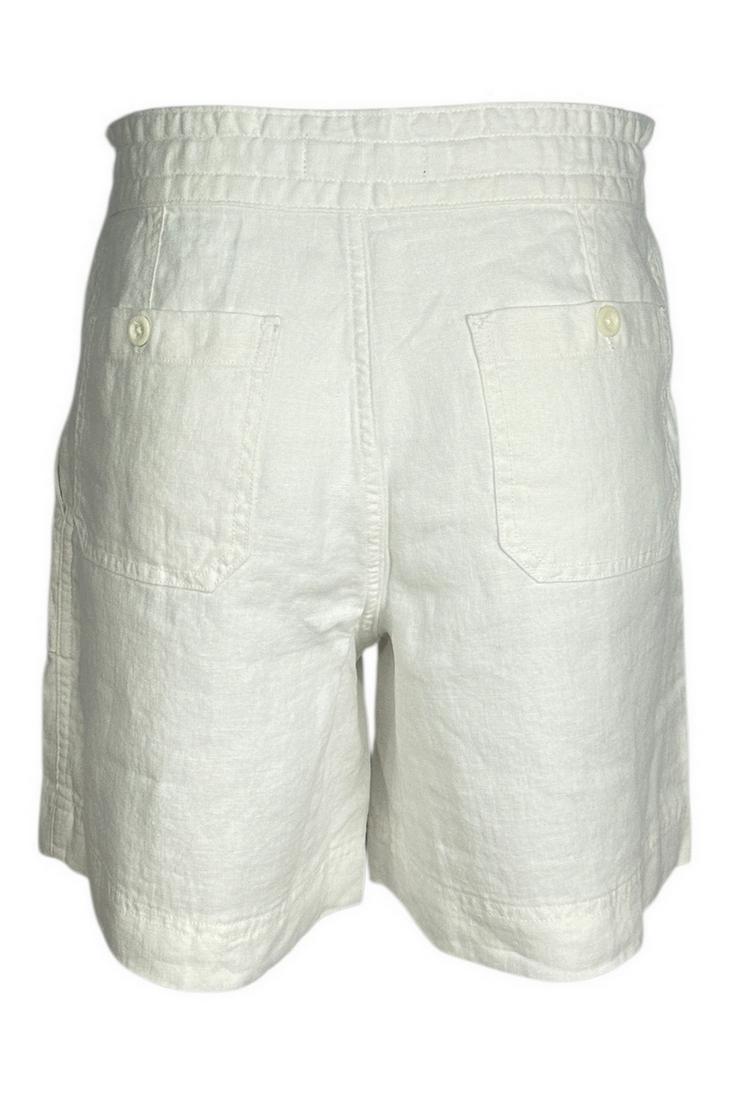 bermuda donna in lino bianco