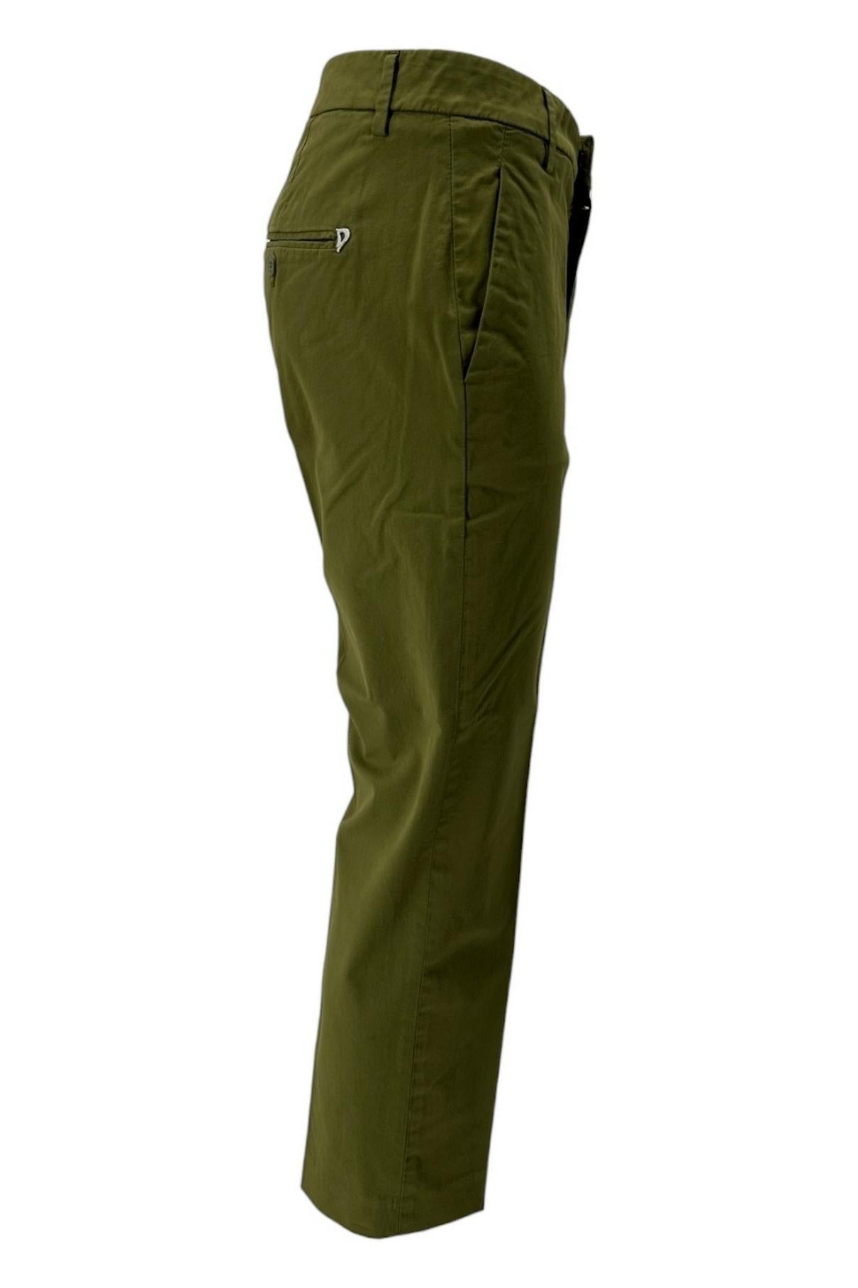 pantalone donna nima in gabardina militare