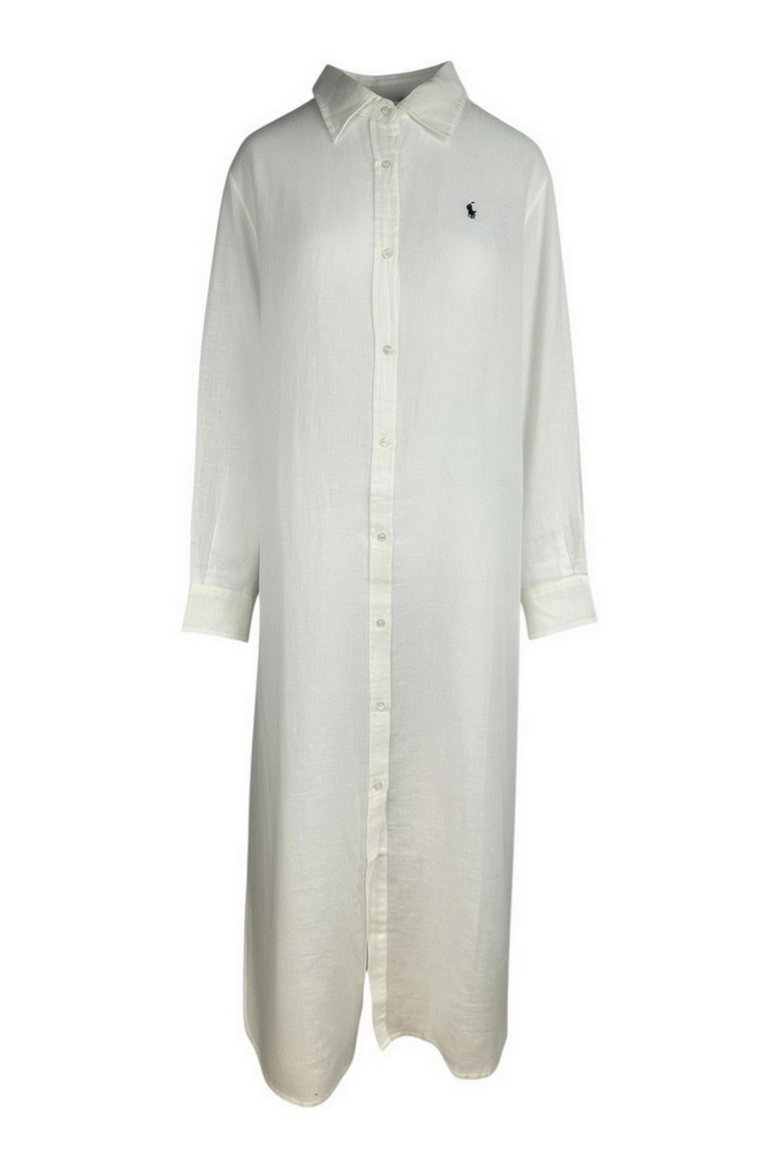 chemisier donna in lino bianco