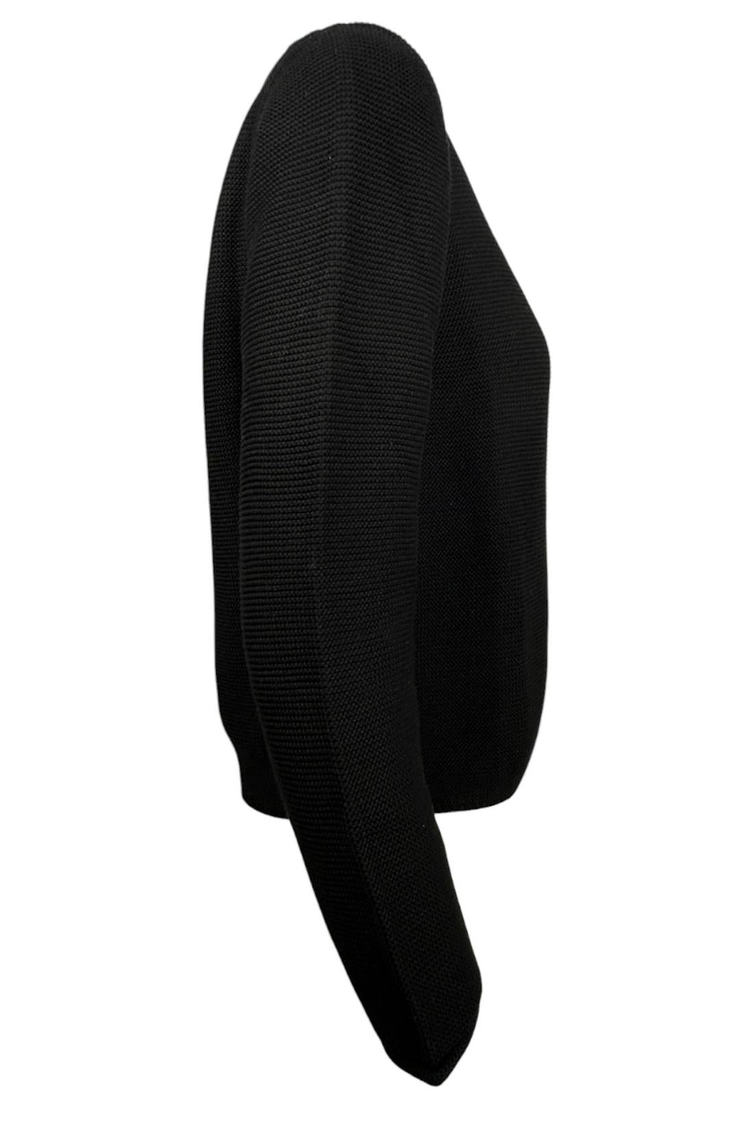 maglia donna scollo a v punto links nero