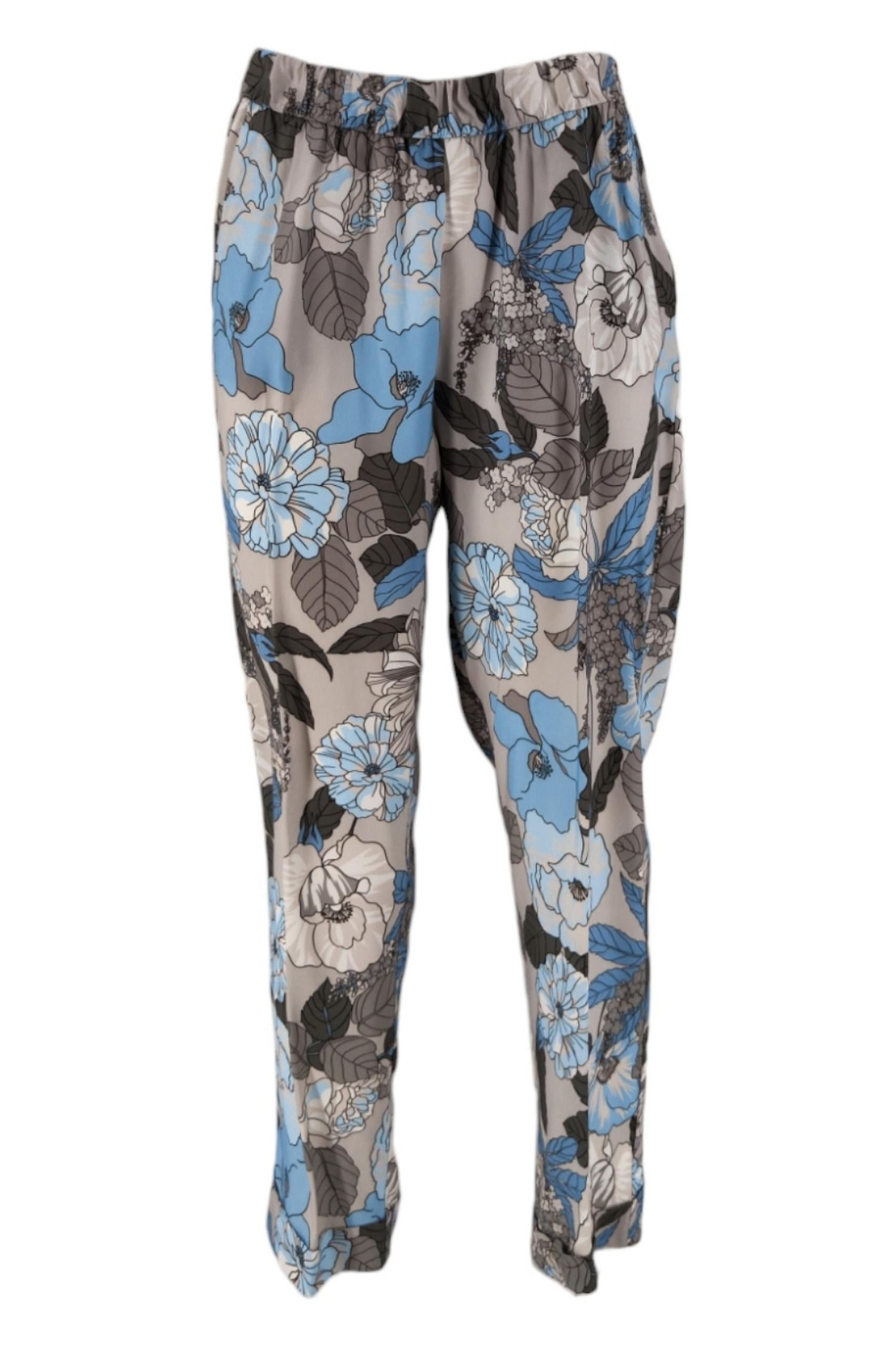 Pantalone Perla/grigio/turchese