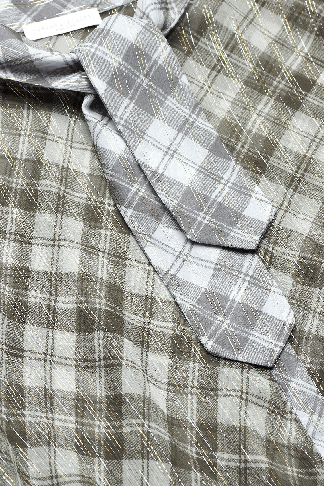 Camicia Grigio/verde/bianco