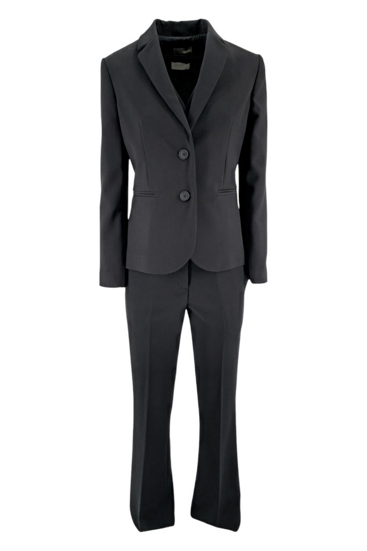 gilet donna in gabardina nero