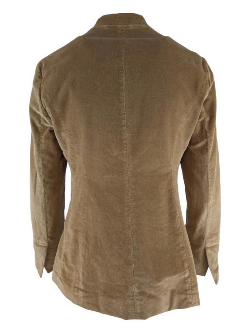giacca donna coreana in velluto cammello