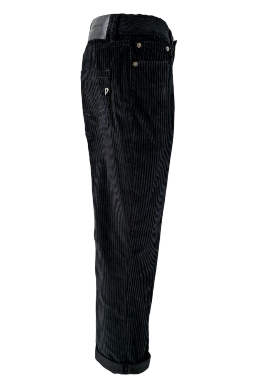 pantalone donna koons in velluto nero
