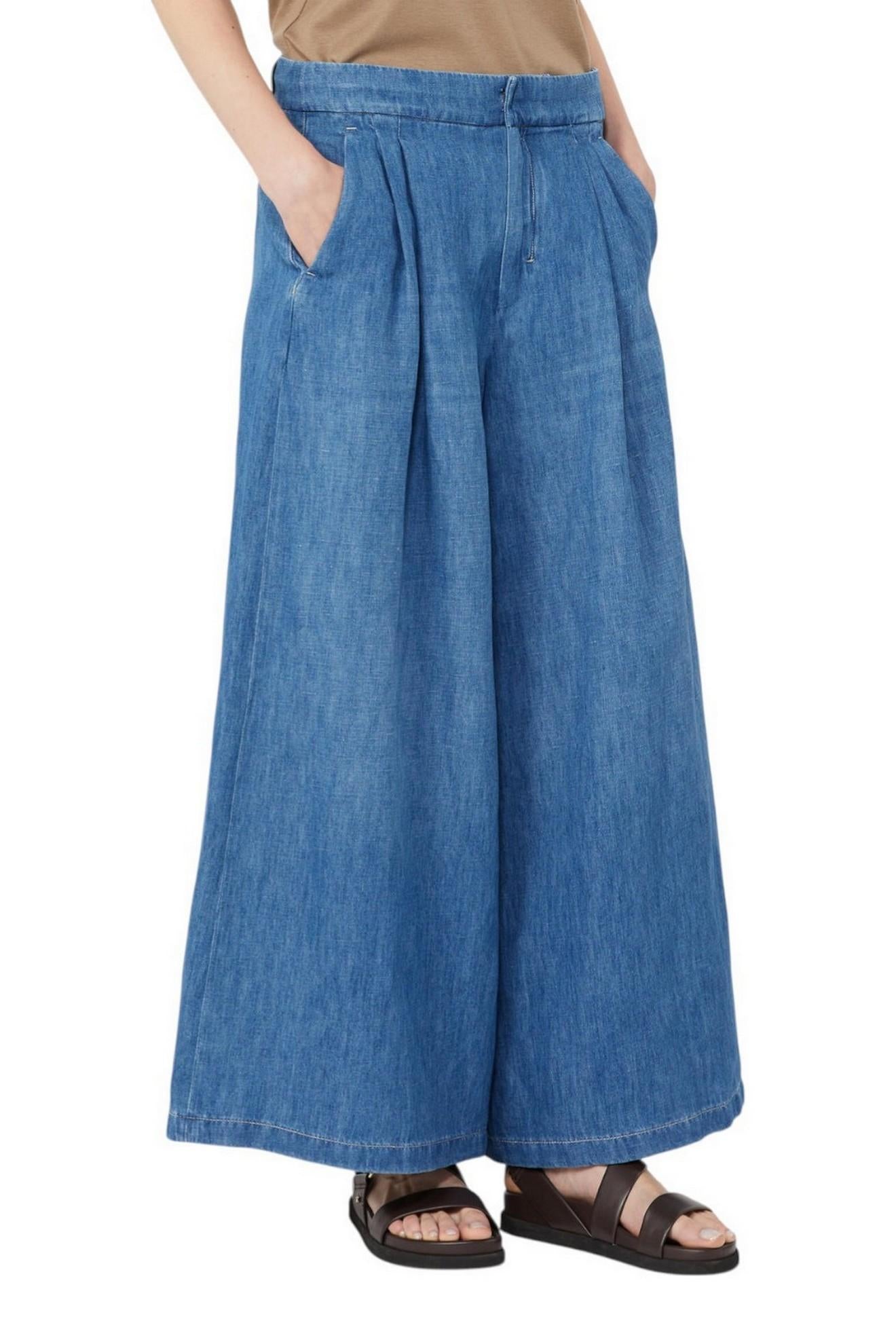 jeans donna nastro denim medio