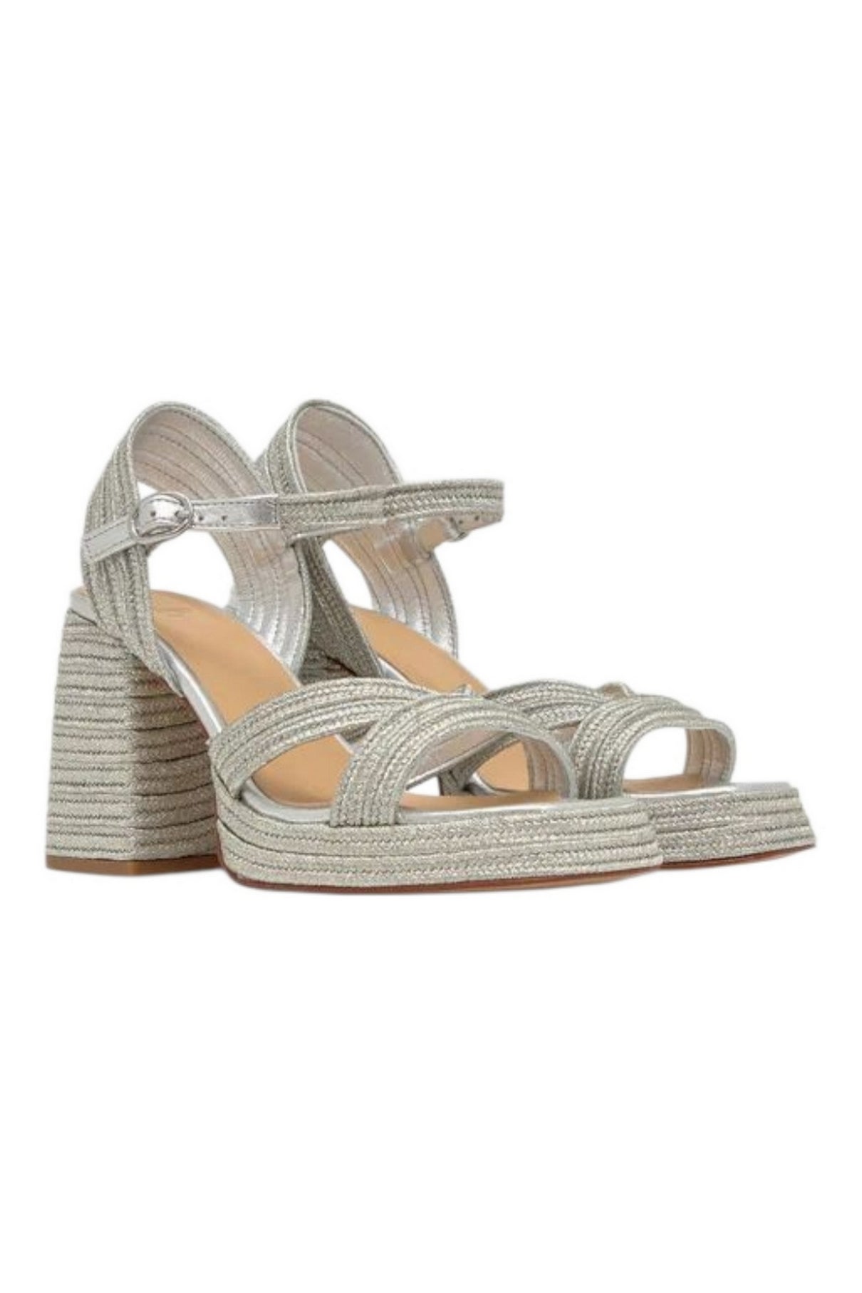 sandalo donna platino 