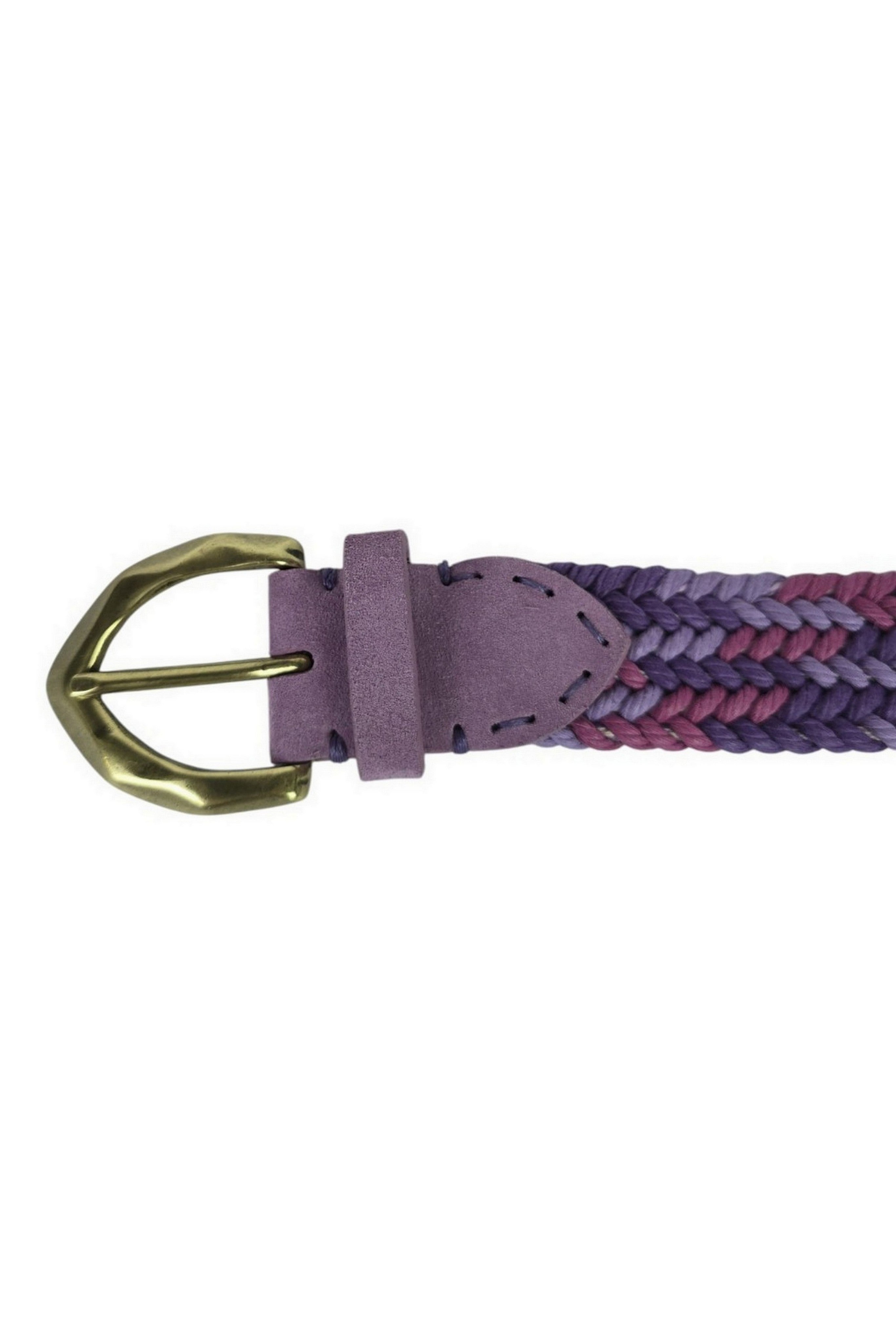 cintura donna intrecciata in tessuto fucsia 