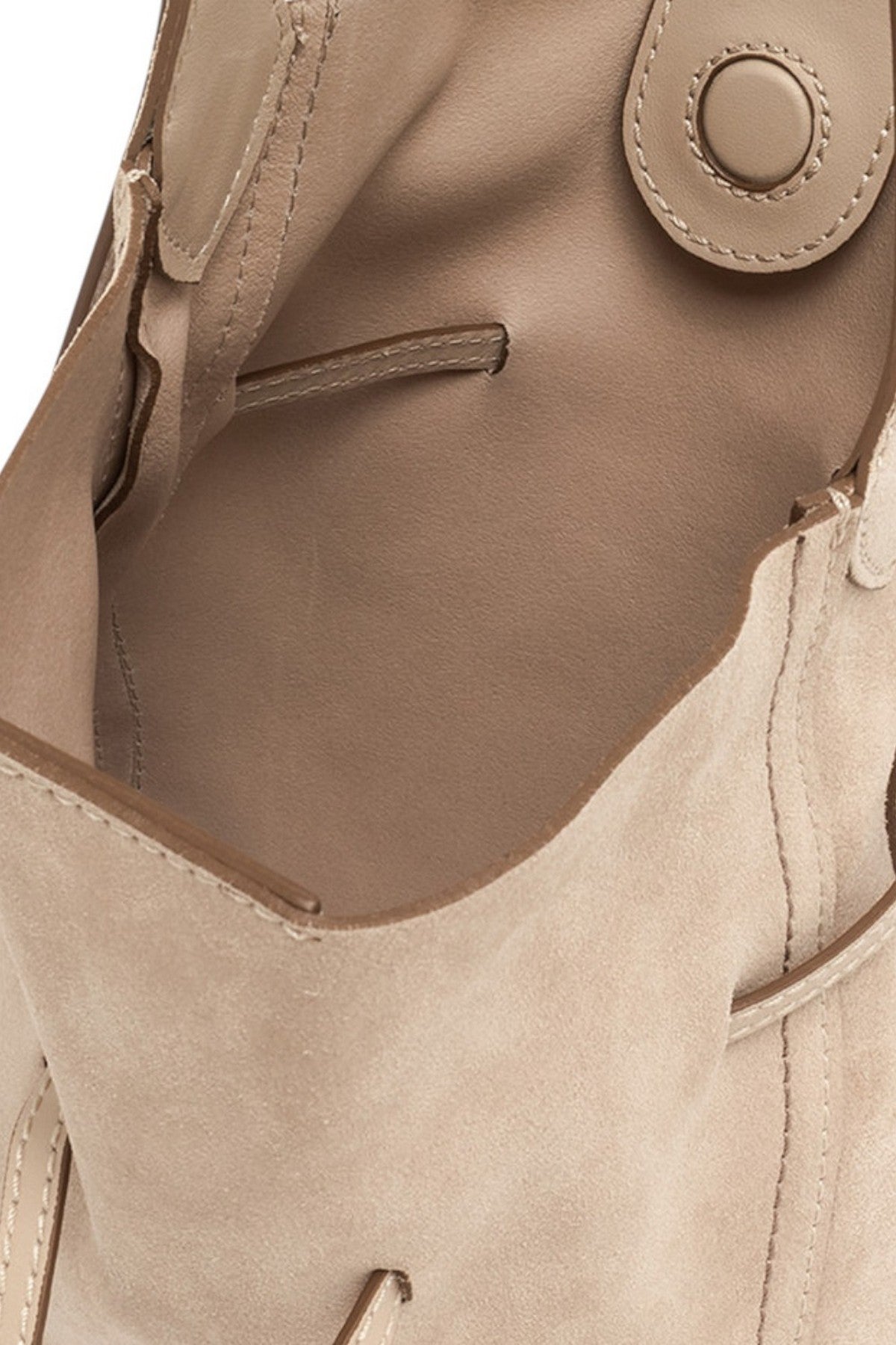 borsa donna sienna piccola in camoscio crema 