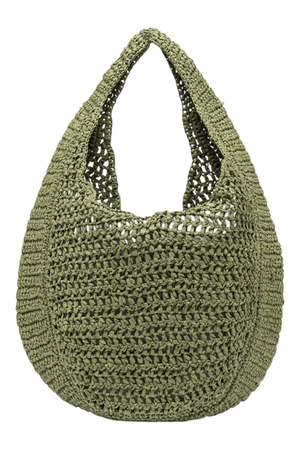 borsa donna nefeli in rafia verde 