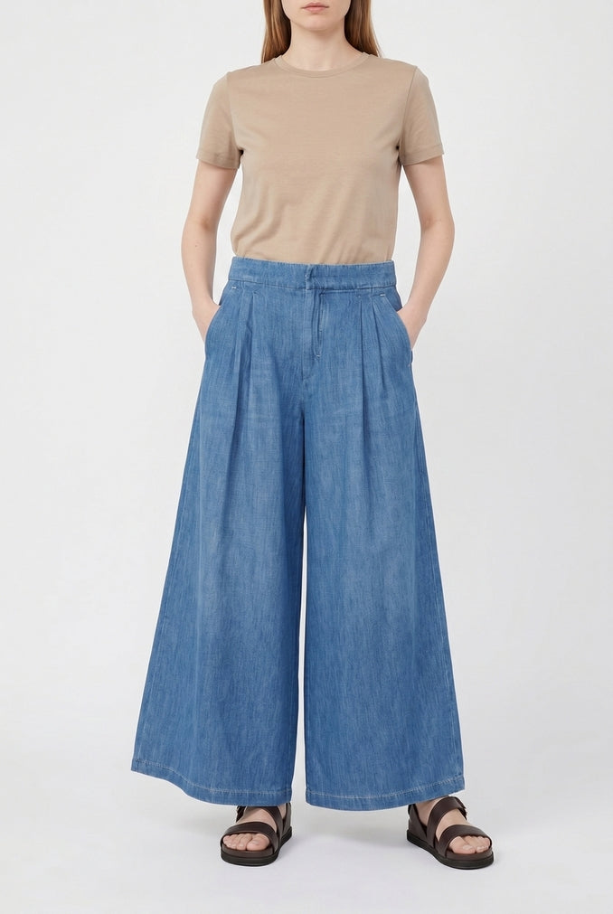 jeans donna nastro denim medio 