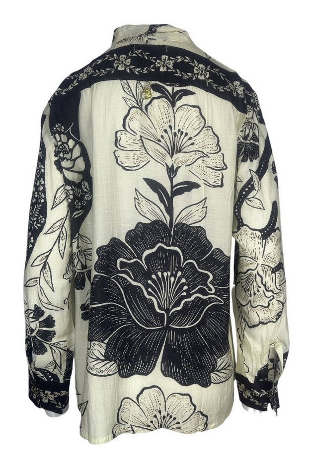 camicia con fiocco fantasia 