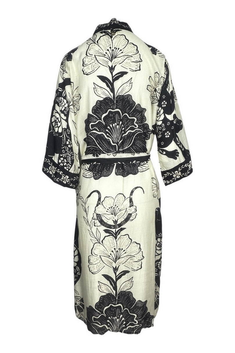 kimono  fantasia fiori 